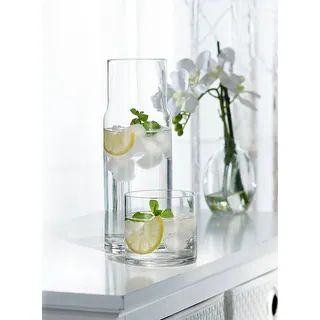 Stylesetter Soho Glass Bedside Water Carafe with Tumbler 2-Piece Set - Overstock - 10704273 | Bed Bath & Beyond