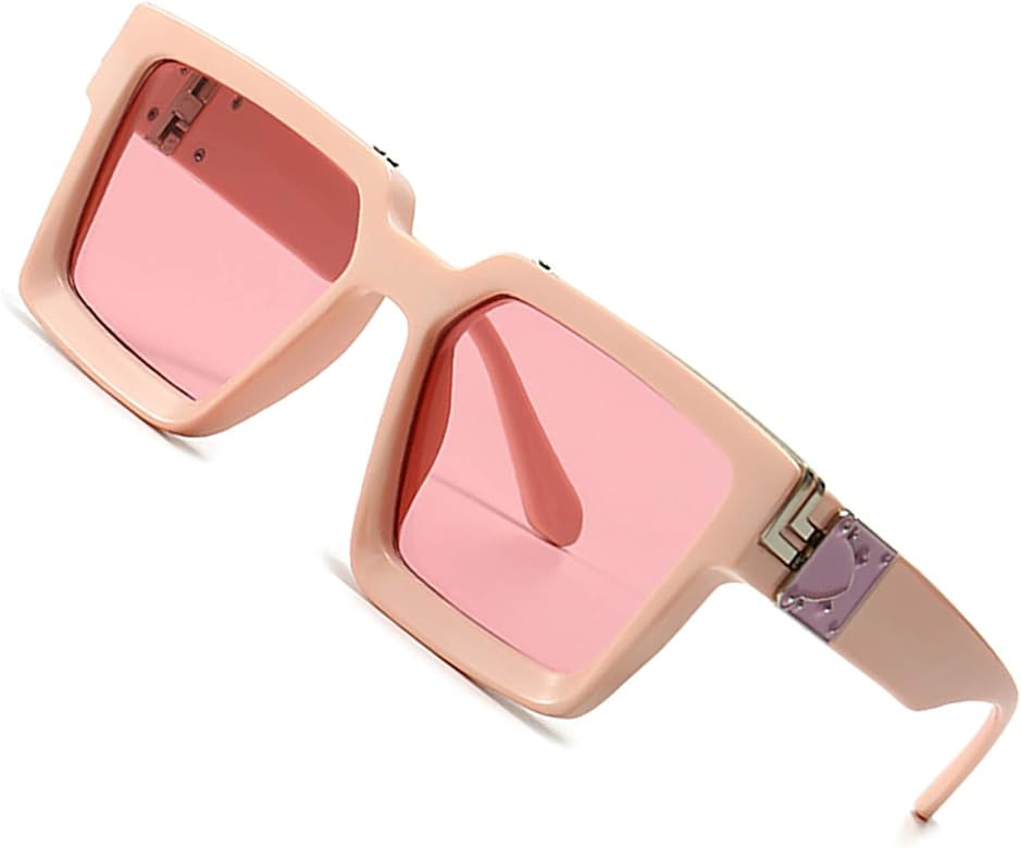 Retro Millionaire Pink Sunglasses | Amazon (US)
