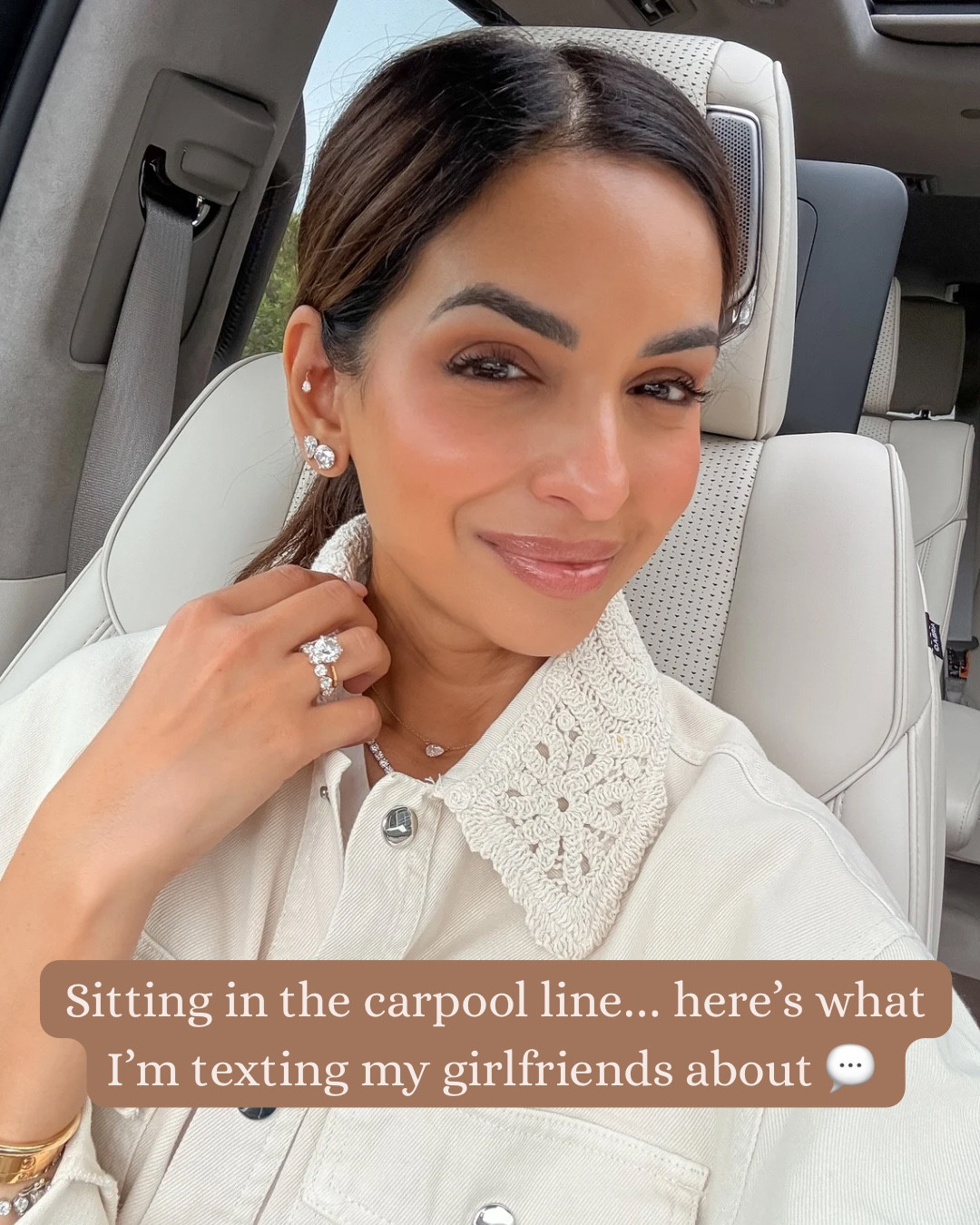 What I'm texting my girlfriends about today 👀 
Blush shade is soft launch
I'm in xs petite sizing in the viral pull on pants & 24 in denim linked! 

#LTKmomlife #LTKOver40 #LTKootd