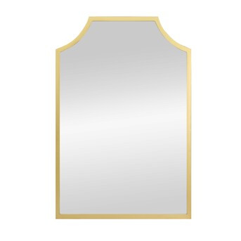 allen + roth 24-in W x 36-in H Arch Gold Framed Wall Mirror | Lowe's