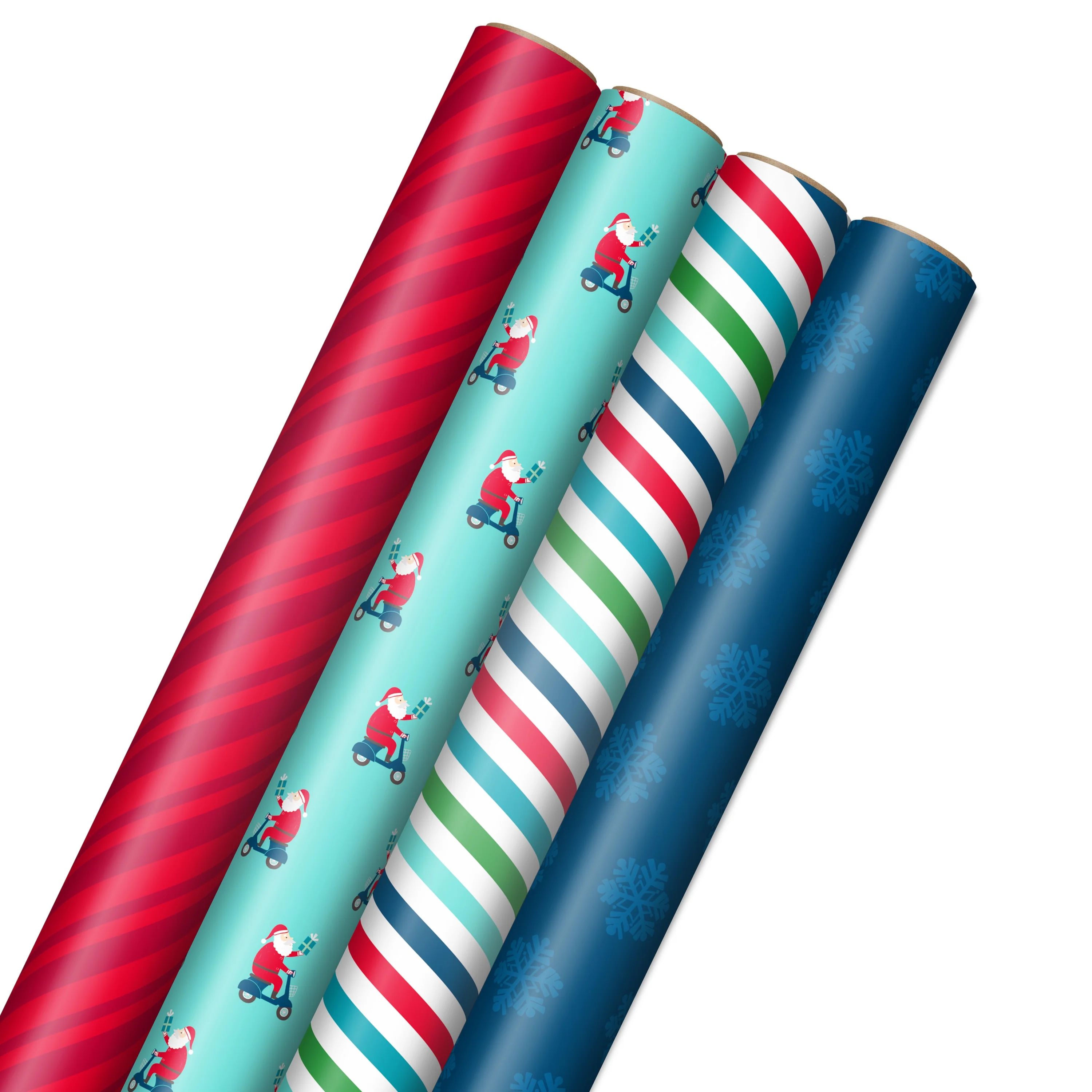 Hallmark Multi-color Paper Gift Wrap Papers, (4 Rolls) 160 sq ft. | Walmart (US)