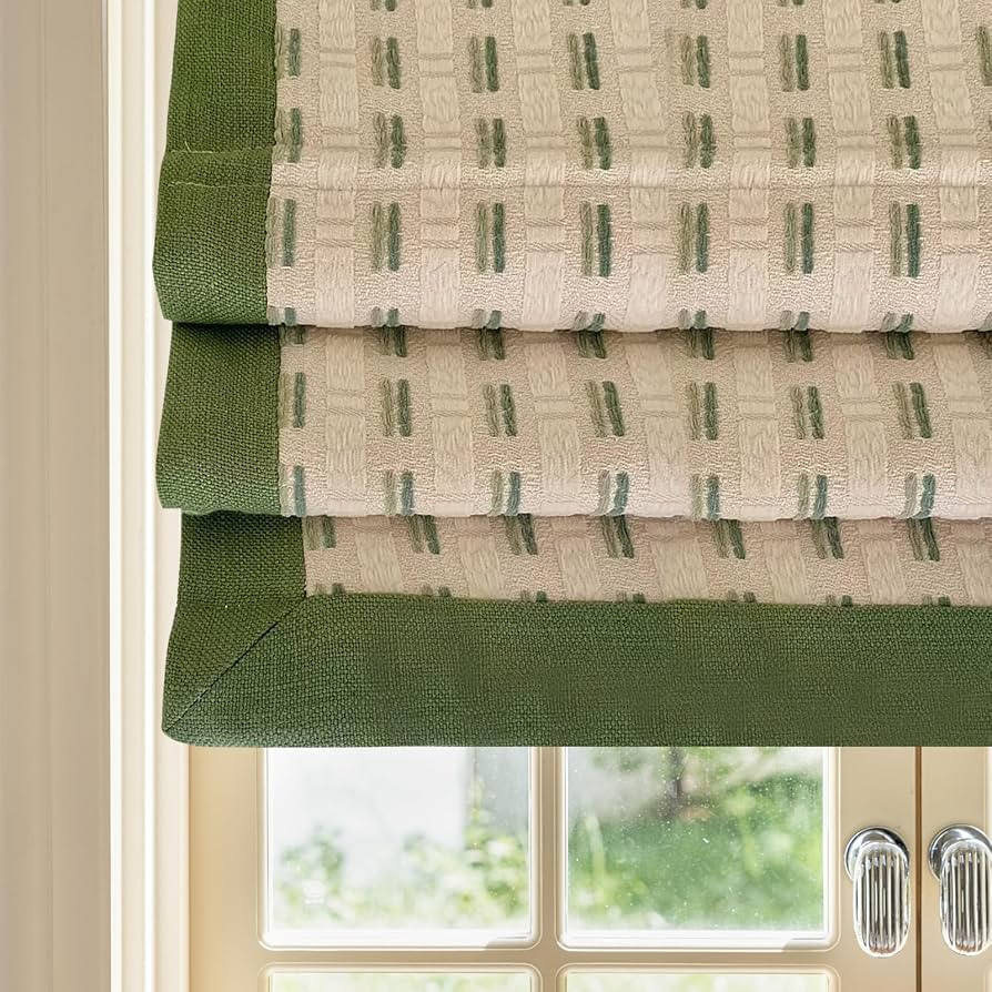 Cordless Window Roman Shades, No Drill Easy Install, Soft and Weighted Jacquard Fabric, Made to O... | Amazon (US)