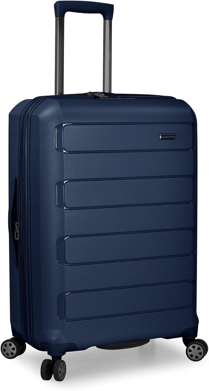Traveler's Choice Pagosa Indestructible Hardshell Expandable Spinner Luggage, Navy, Check-in Only | Amazon (US)