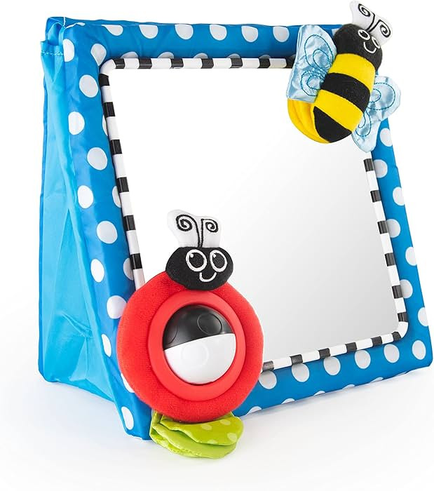 Sassy Tummy Time Floor Mirror, Developmental Baby Toy, Newborn Essential, Great Shower Gift, 0+ m... | Amazon (US)