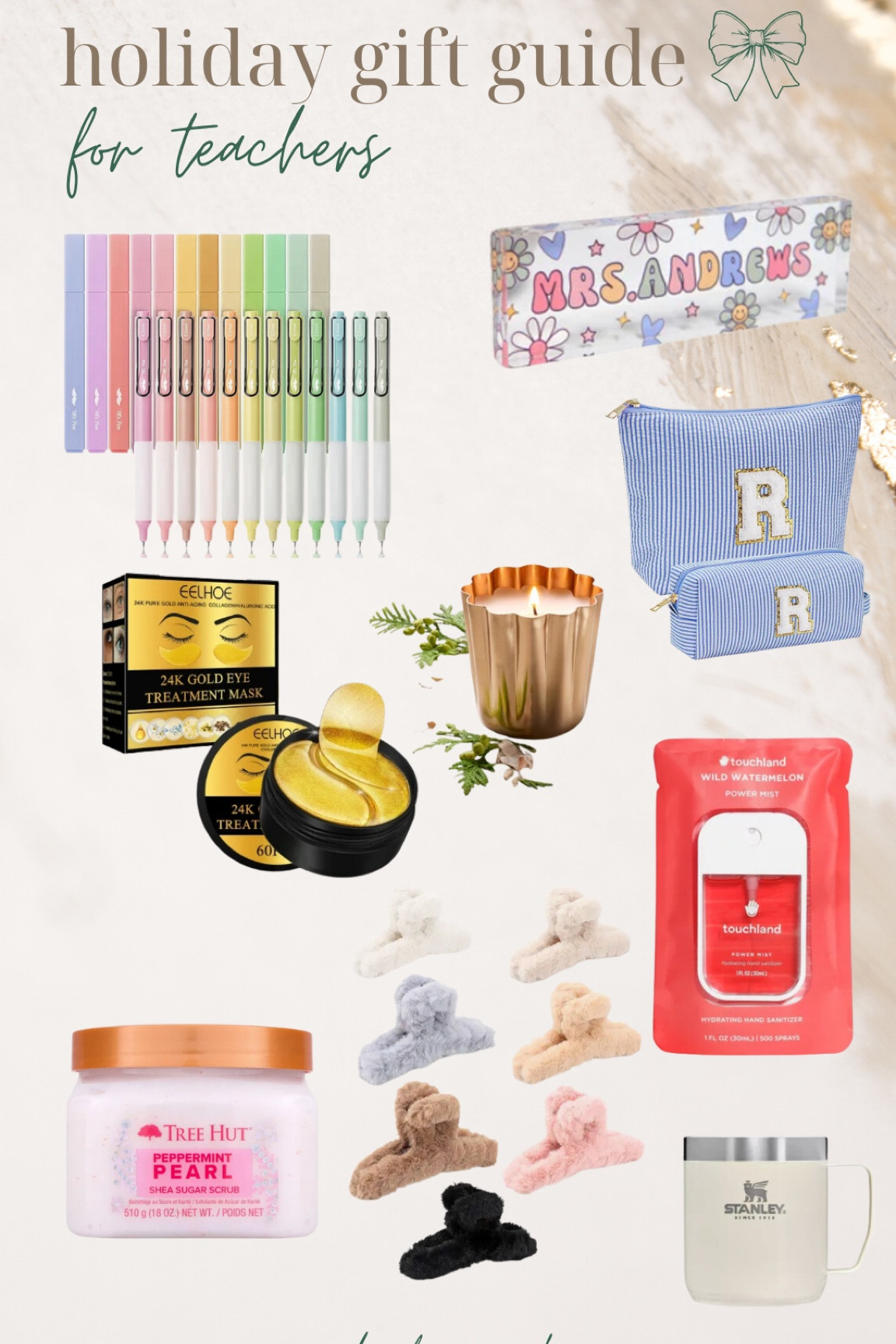 Holiday gift guide for teachers 

Christmas gifts for teachers, holiday gift ideas, gift guide 

#LTKGiftGuide #LTKHoliday #LTKFindsUnder50