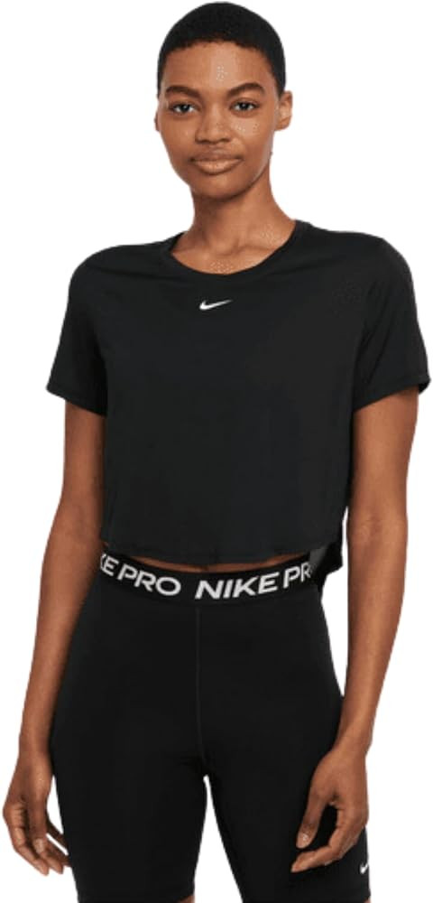 Nike Women's Dri-FIT One Short-Sleeve Cropped Top, XS - XXL | Amazon (US)