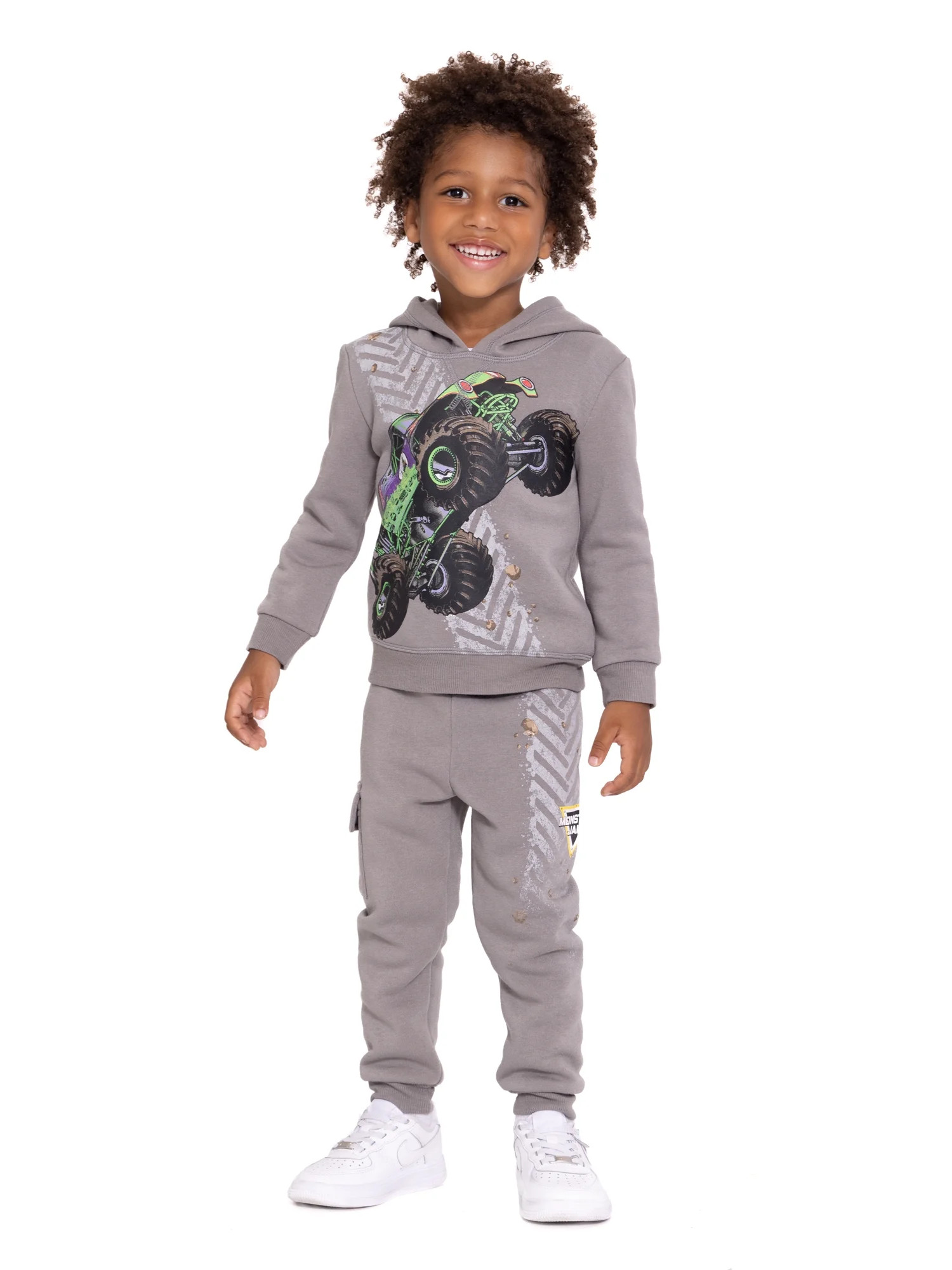 Monster Jam Toddler Boy Hoodie and Joggers Set, Sizes 2T-5T | Walmart (US)