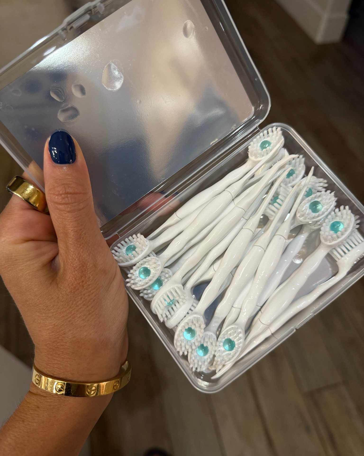 Grabbed these mini on the go toothbrushes - they’re so cute and actually amazing!! They have toothpaste in them and a flosser on the other end. Great for on the go

#LTKmomlife
