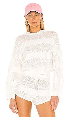 superdown Everly Knit Hoodie in White from Revolve.com | Revolve Clothing (Global)
