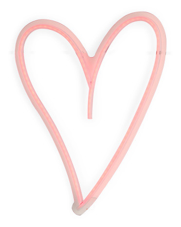 Led Neon Heart Hanging Sign | TJ Maxx
