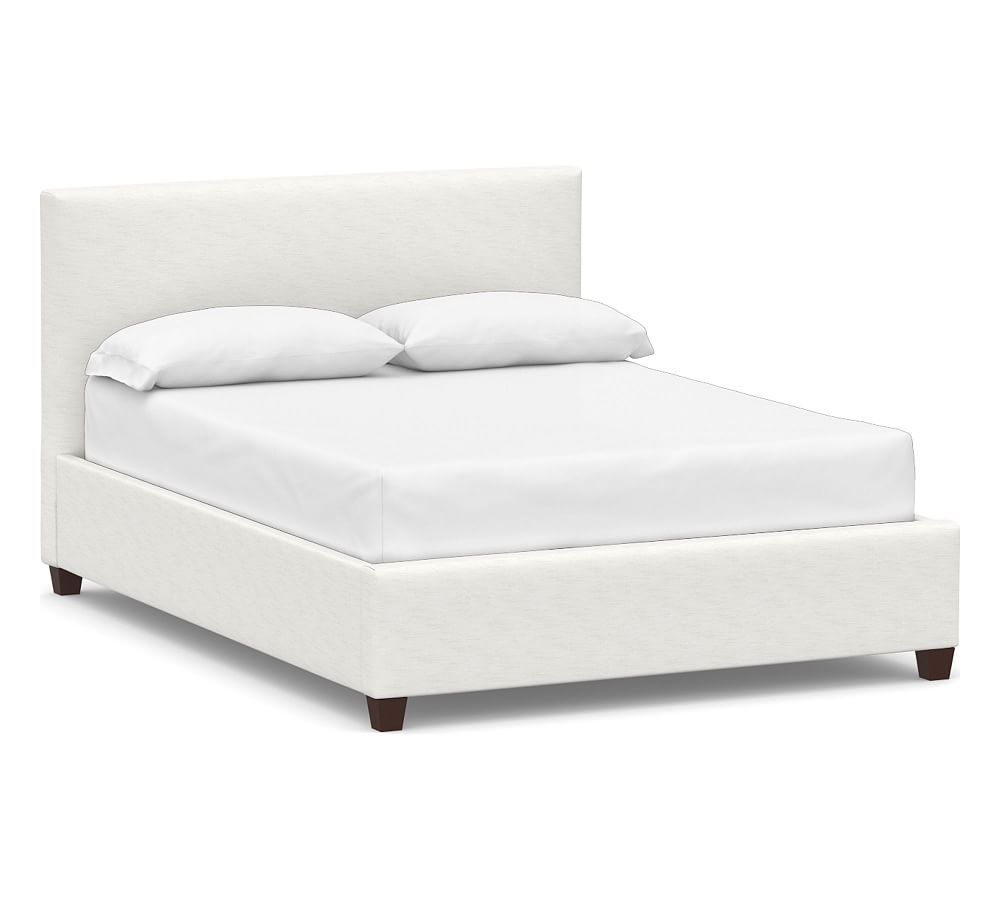 Raleigh Square Upholstered Low Bed | Pottery Barn (US)