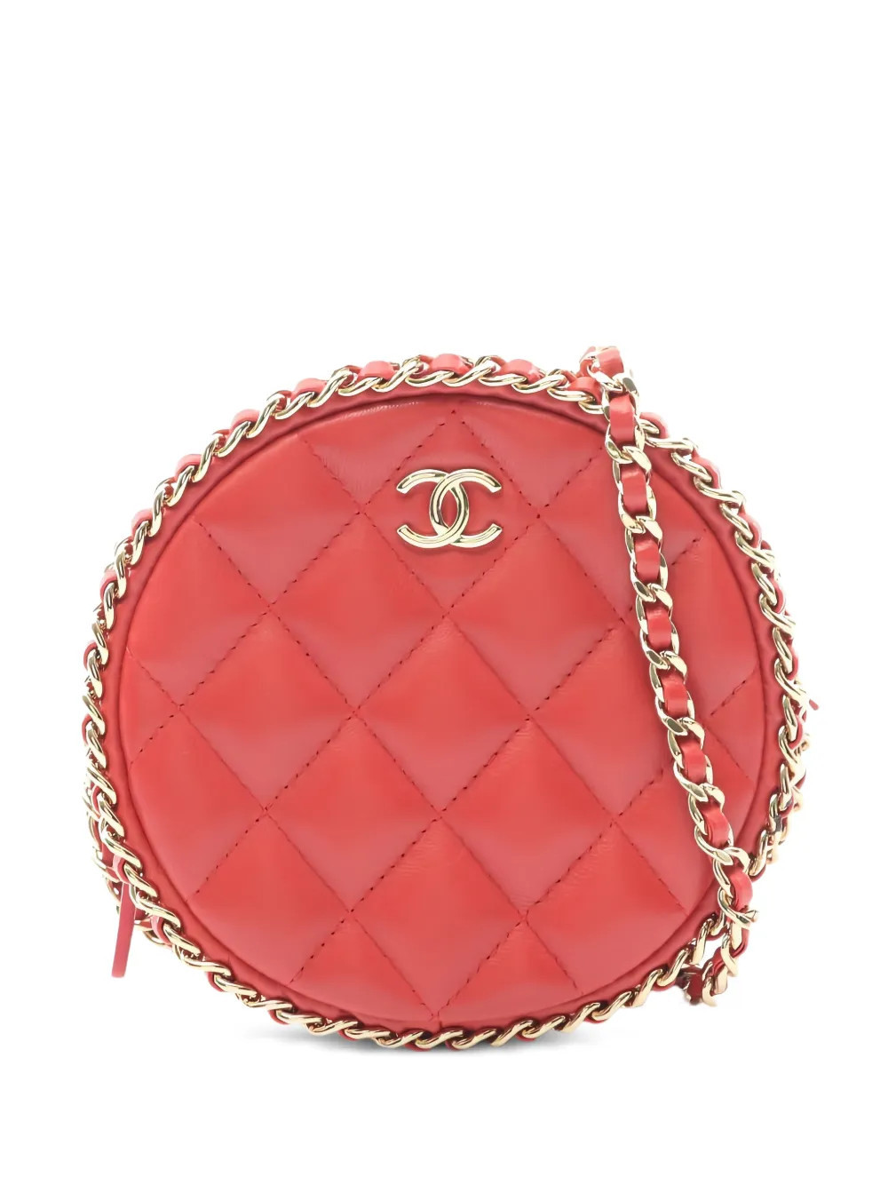 CHANEL Pre-Owned 2019 matelasse chain bag - Red | Farfetch Global