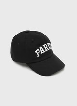 Black Paris Embroidered Cap – Astrid | 4th & Reckless