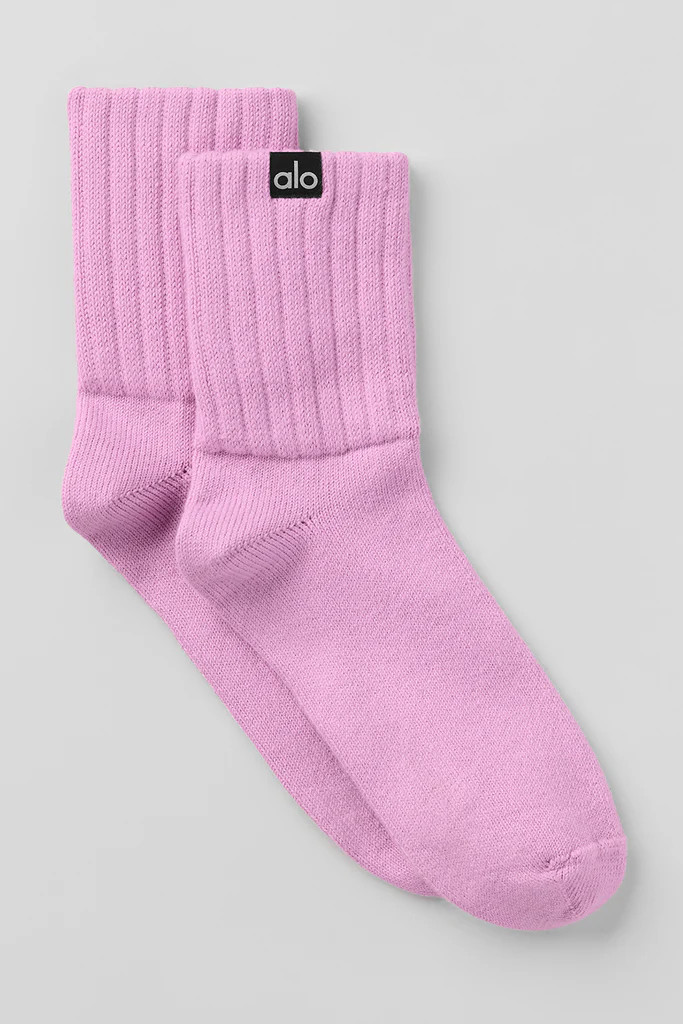 Unisex Half-Crew Scrunch Sock | Alo Yoga (US)