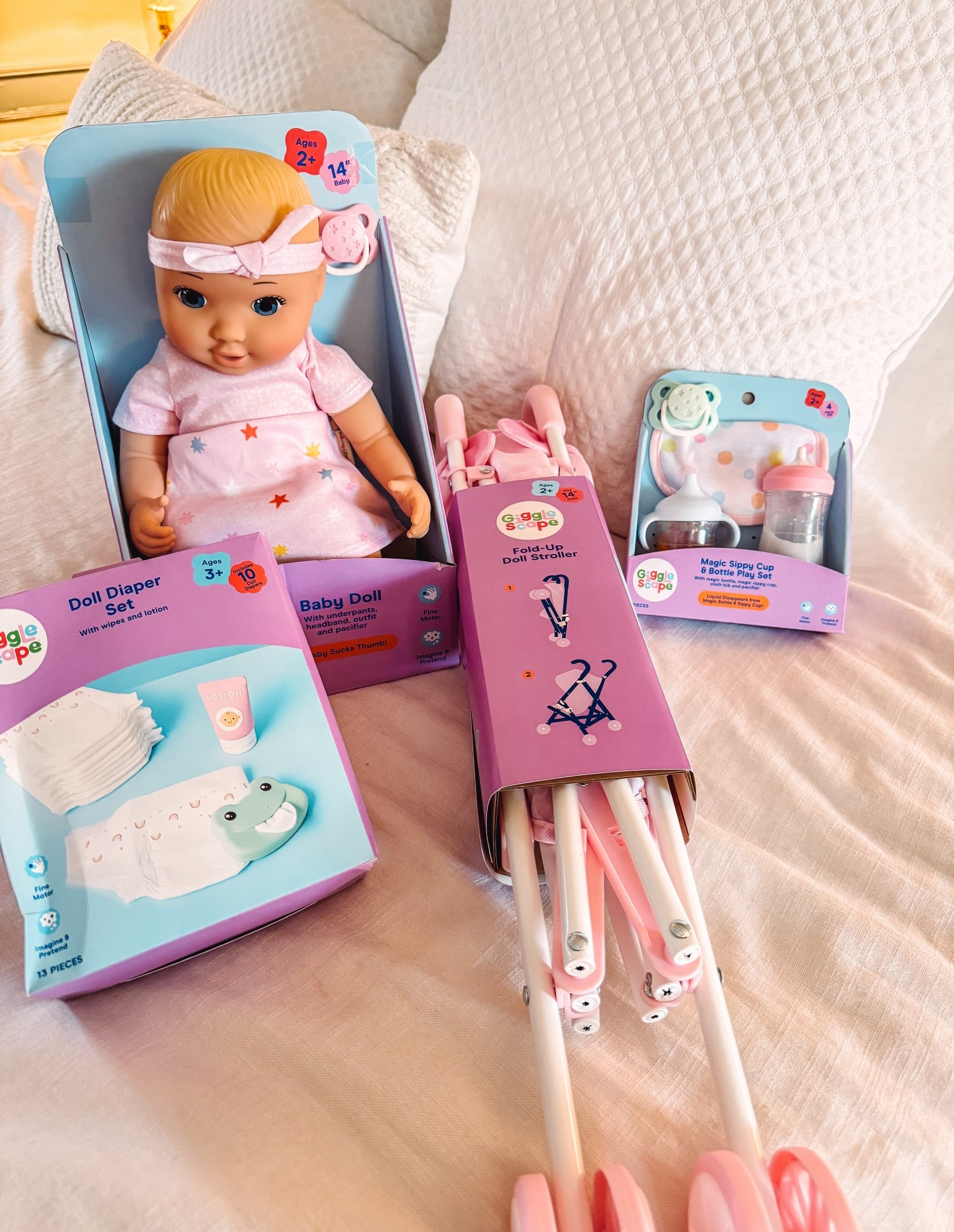 Got the cutest baby doll set for Madi 🎁 

Gift guide for toddler girls // Christmas present // toddler girl gifts // Target kids toys // Amazon toddler toys // Walmart toddler toys // Gigglescape doll // girls baby stroller // kids baby bottles

#LTKGiftGuide #LTKSaleAlert #LTKKids