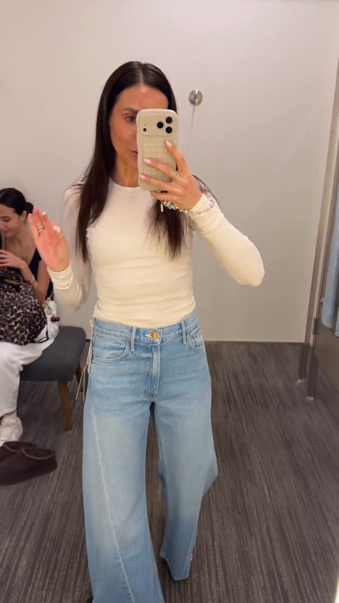 Last day of anthropology and I found a viral mother jeans in stock and on sale. Use code ANNAB20 to save 20% off ￼

#LTKOver40 #LTKootd #LTKSaleAlert
