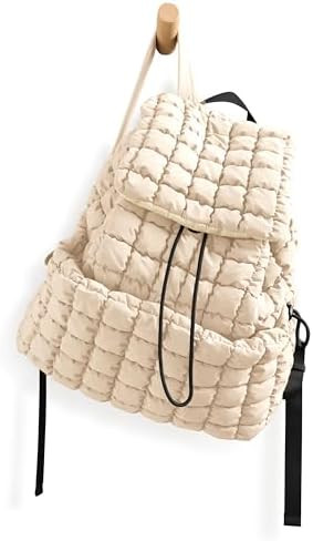 ODODOS Quilted Backpack 2.0 for Women Lightweight Puffer Hiker Pack Drawstring Padding Travel Gym... | Amazon (US)