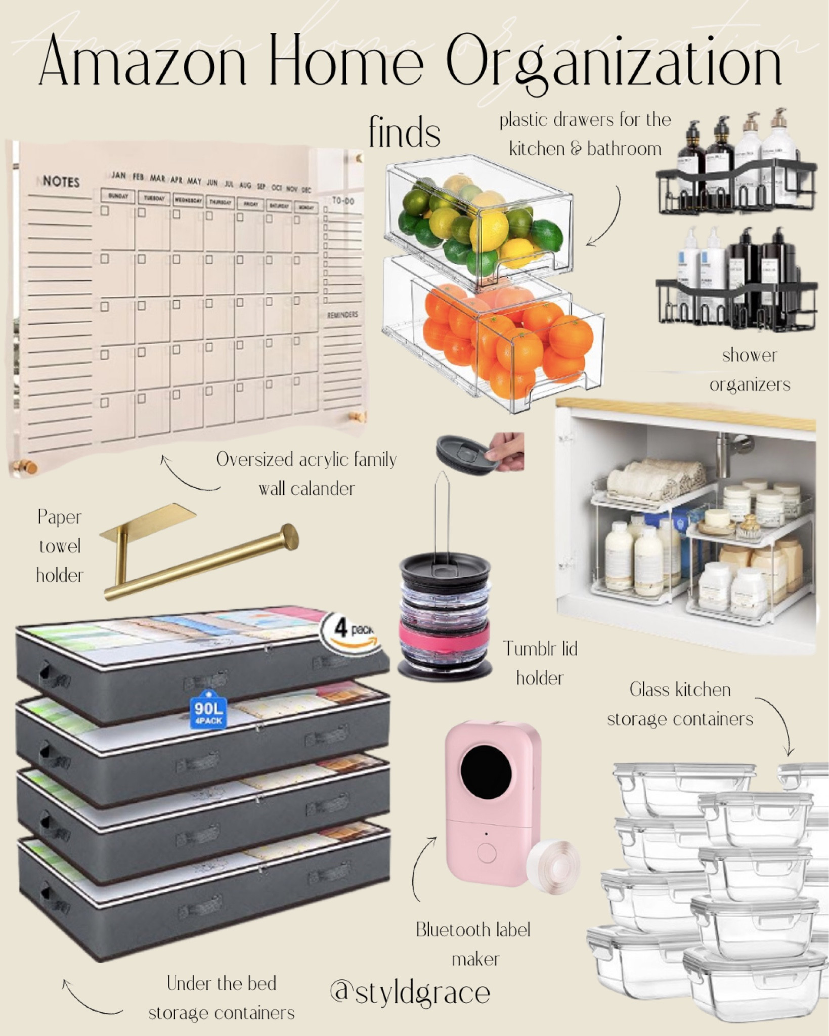 Some of my favorite Amazon home organization finds! Perfect for new years cleaning 

Kitchen organization, bedroom organization, new home essentials, organizing essentials, amazon home organization, home organization must haves, amazon finds, plastic storage bins, kitchen organization must haves, glass Tupperware, fridge organization, label maker, Amazon home finds 

#LTKhome #LTKfindsunder50