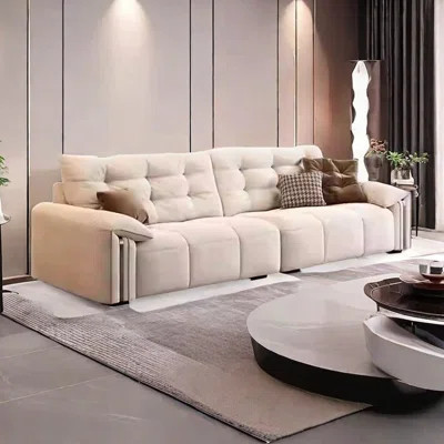 Italian minimalist elephant ear fabric sofa | Wayfair North America