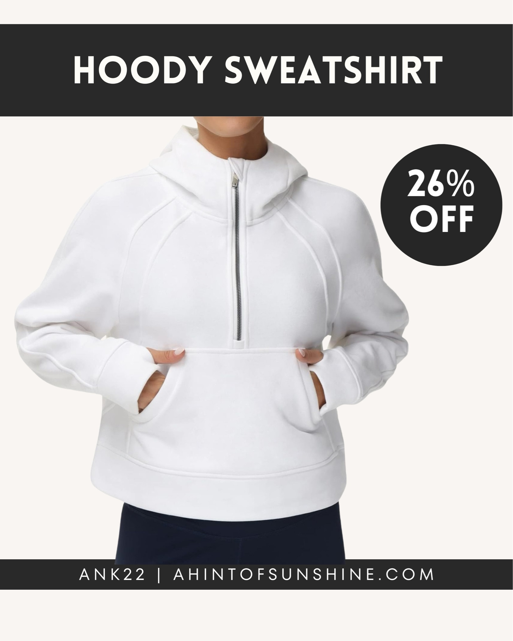 My favorite half zip hoody sweatshirt is on sale! Comes in a TON of colors! 🖤

#LTKCyberWeek #LTKActive #LTKSaleAlert