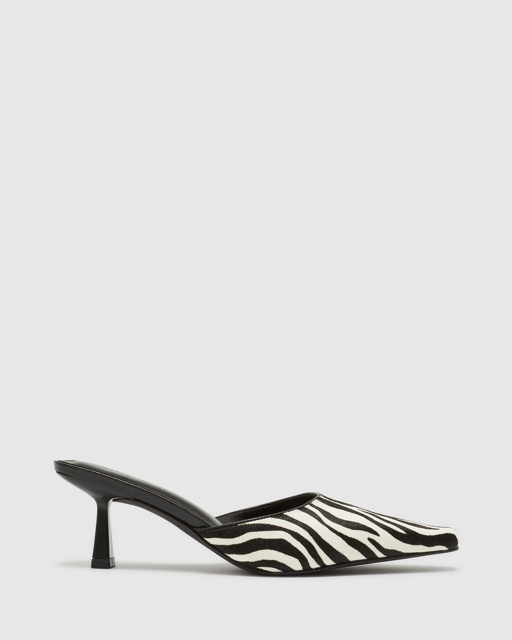 Nakedvice - The Kingsley Zebra Heel - Mid-low heels (BLACK/WHITE) The Kingsley Zebra Heel | THE ICONIC (AU & NZ)