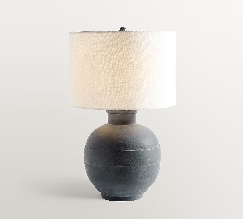 Faris Ceramic 16"" Table Lamp, Indigo, Small | Pottery Barn (US)