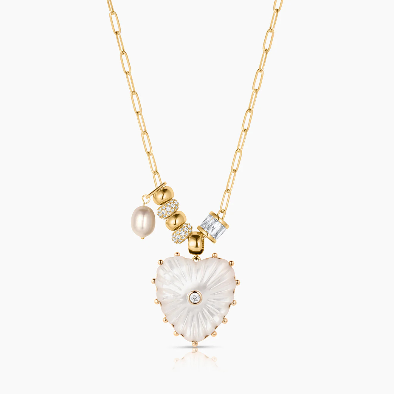 Soirée Mother Of Pearl Necklace | THATCH