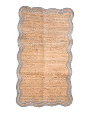 3x5 Scallop Jute Accent Rug | TJ Maxx