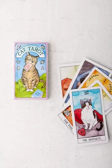 Cat Tarot: 78 Cards And Guidebook By Megan Lynn Kott | Urban Outfitters (US and RoW)
