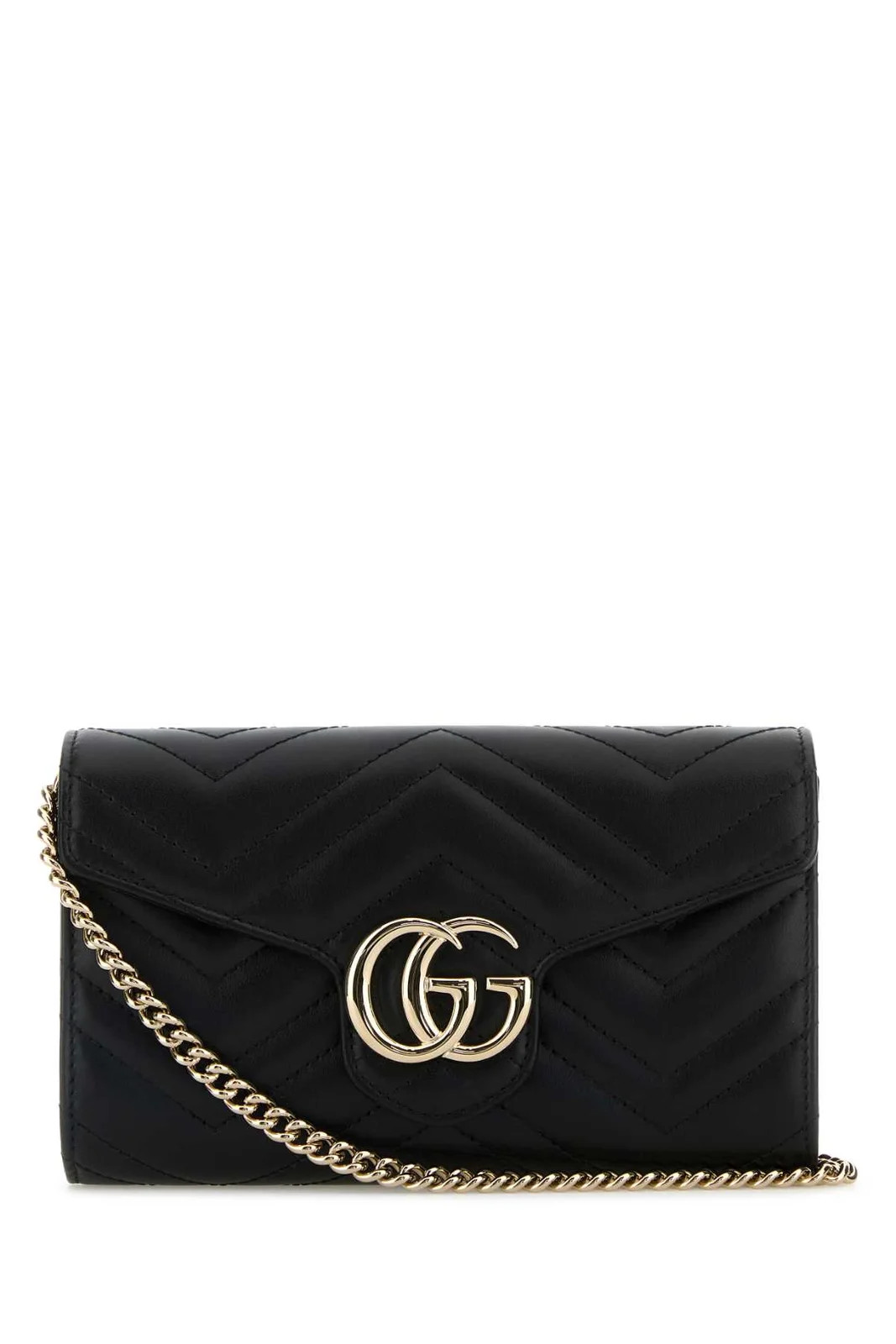 Gucci Logo Plaque Quilted Clutch Bag | Cettire Global