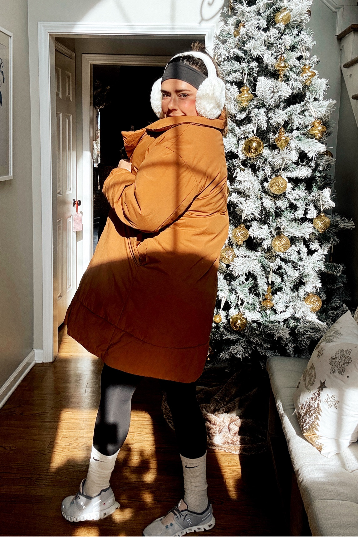 ❄️🐰Snow Bunny Season  My go to type of fit during the week. Love these earmuffs, Nike socks lulu leggings all of it ! #pufferjacket #lululemon #nikesocks 

#LTKFindsUnder100 #LTKSeasonal #LTKTravel