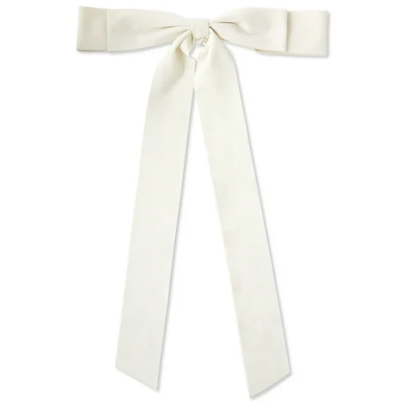 Ivory Floppy Suede Decorative Christmas Bow, 18", by My Texas House | Walmart (US)