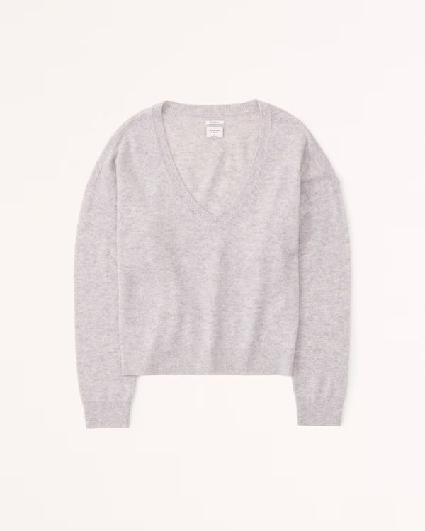 Women's Cashmere V-Neck Sweater | Women's Tops | Abercrombie.com | Abercrombie & Fitch (US)