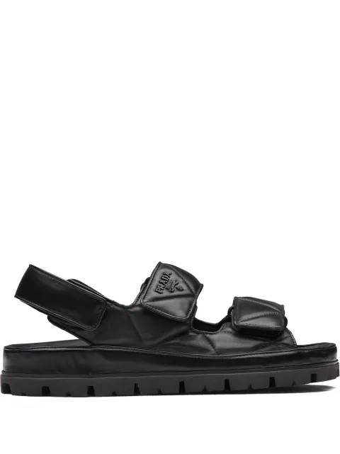 Prada logo-strap Chunky Sandals - Farfetch | Farfetch Global