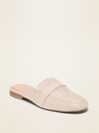 Faux-Suede Driving Mule Flats for Women | Old Navy (US)