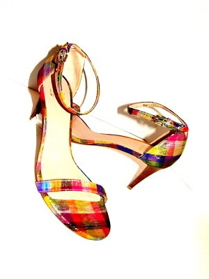 STUART WEITZMAN Multicolor Ankle Strap Sandals SZ 9.6 M | eBay | eBay US