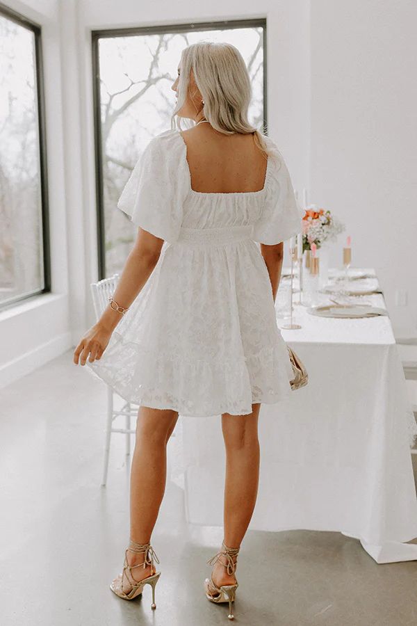 Creating Memories Mini Dress in White | Impressions Online Boutique