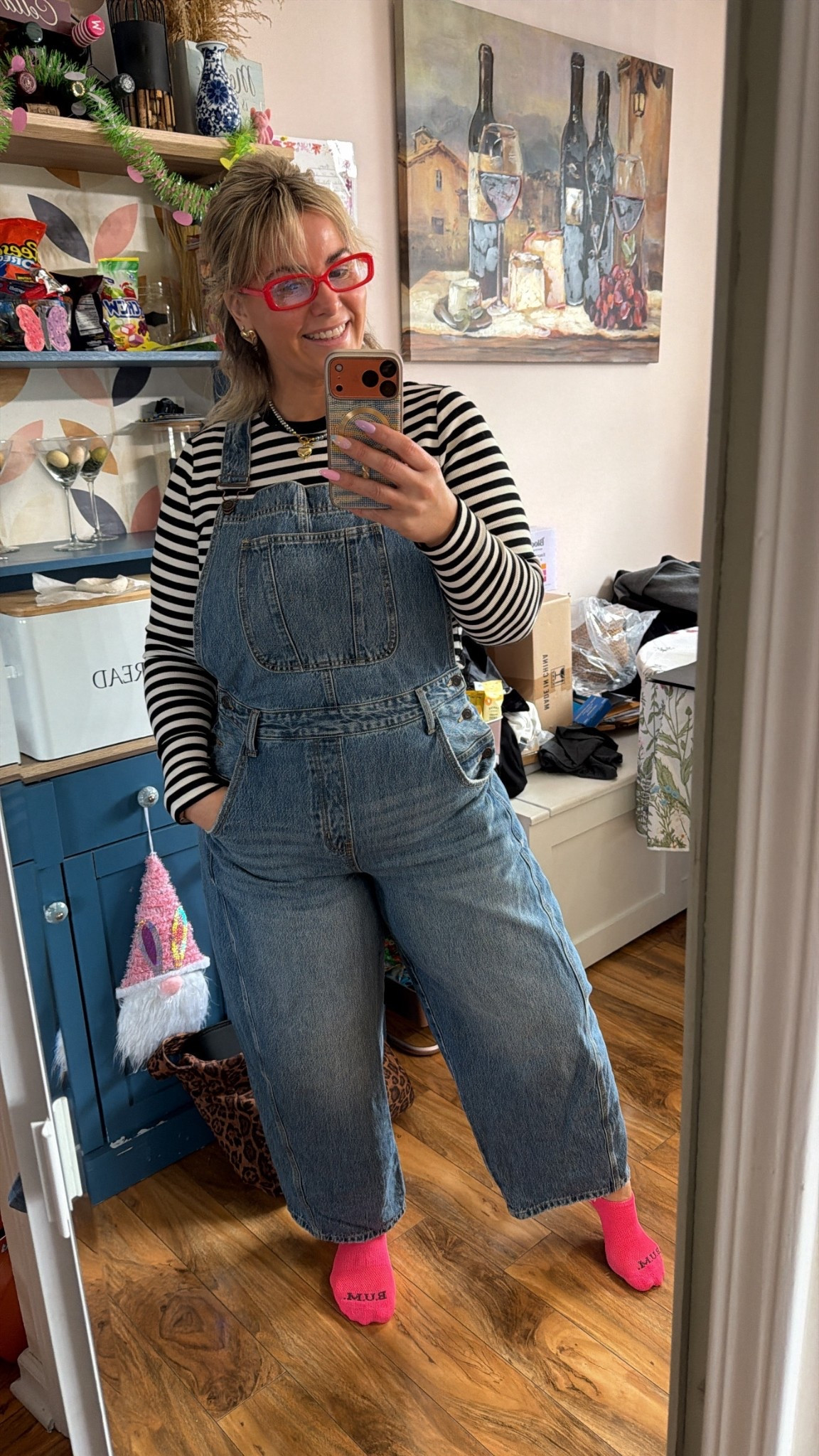 Wearing XL in overalls and 12/14 in top. 

Use code ASCULLA for 35% off top

#LTKPlusSize #LTKootd #LTKMidsize