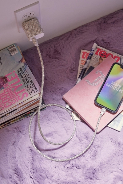 UO Diamond Bling USB-C Charging Cable | Urban Outfitters (US and RoW)