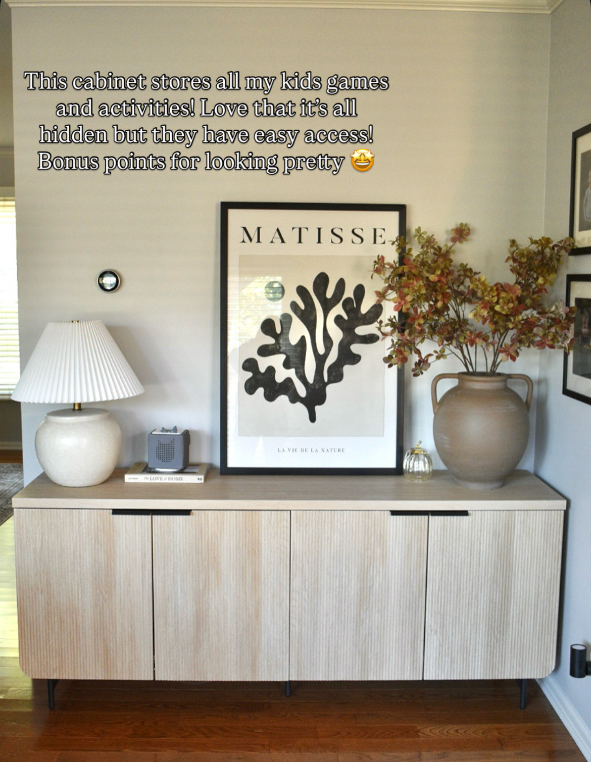 This sideboard cabinet has been SO nice for storing our kids toys. I hate visual clutter, so love that this keeps things hidden but they still have easy access to everything !

#LTKSaleAlert #LTKHome