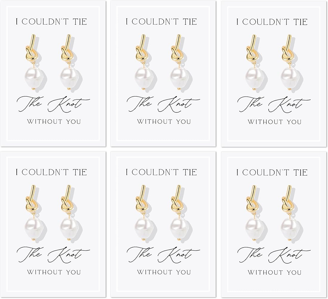 Bridesmaid Proposal Gifts Bridesmaid Gifts Maid of Honor Proposal Bridesmaids Gold Pearl Earrings | Amazon (US)