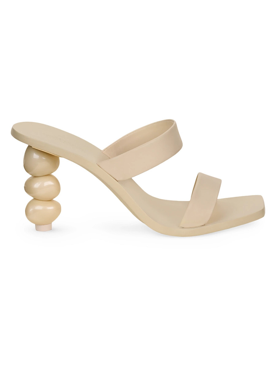 Women's Meta Leather Sandals - Off White - Size 6.5 | Saks Fifth Avenue