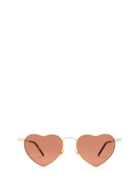 Saint Laurent Eyewear LouLou Heart Frame Sunglasses | Cettire Global