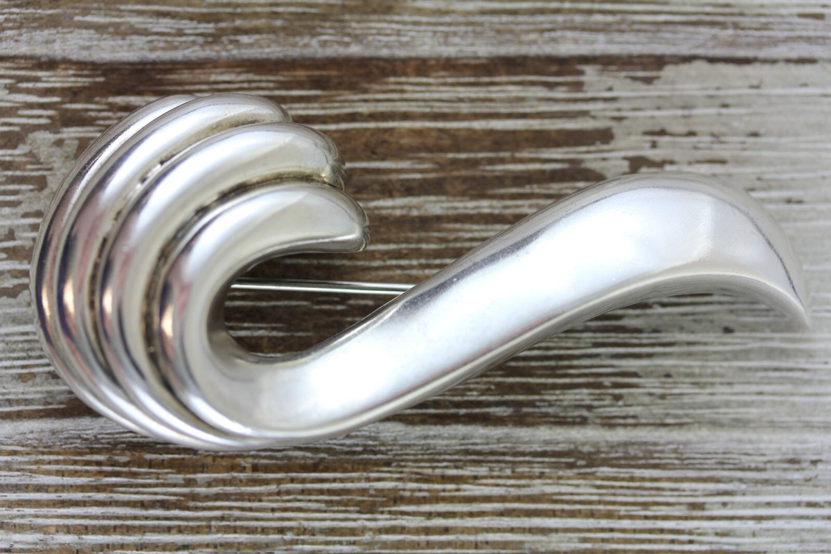 VINTAGE MAX ALONSO STERLING SILVER 925 BROOCH PIN RETRO PRETTY SIGNED | eBay US