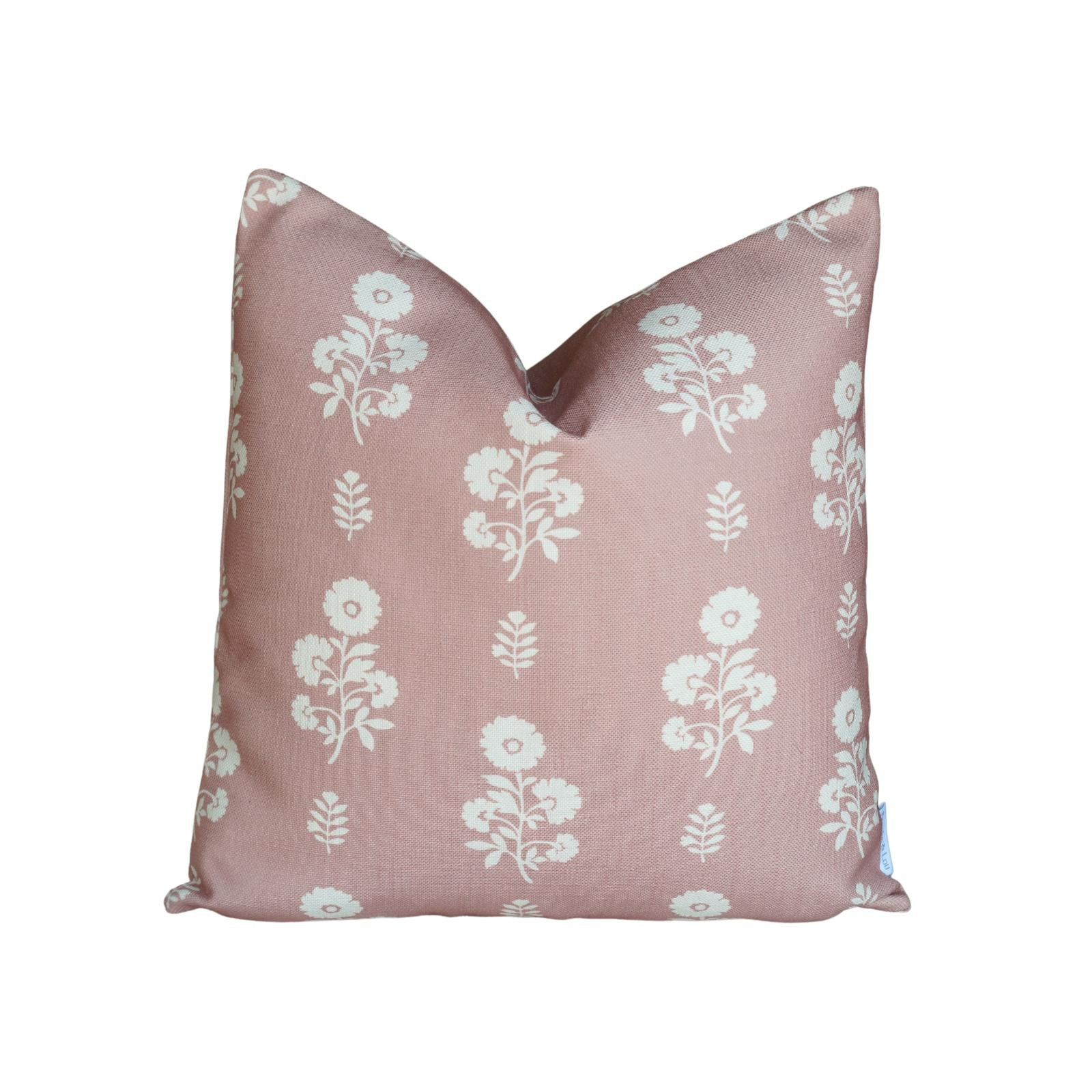 Chloe Floral Pillow in Dusty Pink | Brooke & Lou | Brooke and Lou