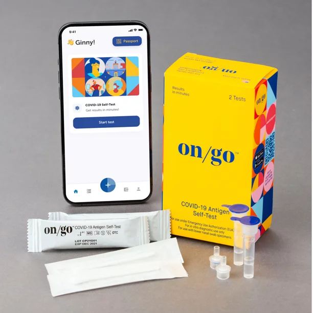 On/Go COVID-19 Antigen Self-Test - Tech-Enabled, At-Home Covid Test (OTC)- Results in 10 Minutes ... | Walmart (US)