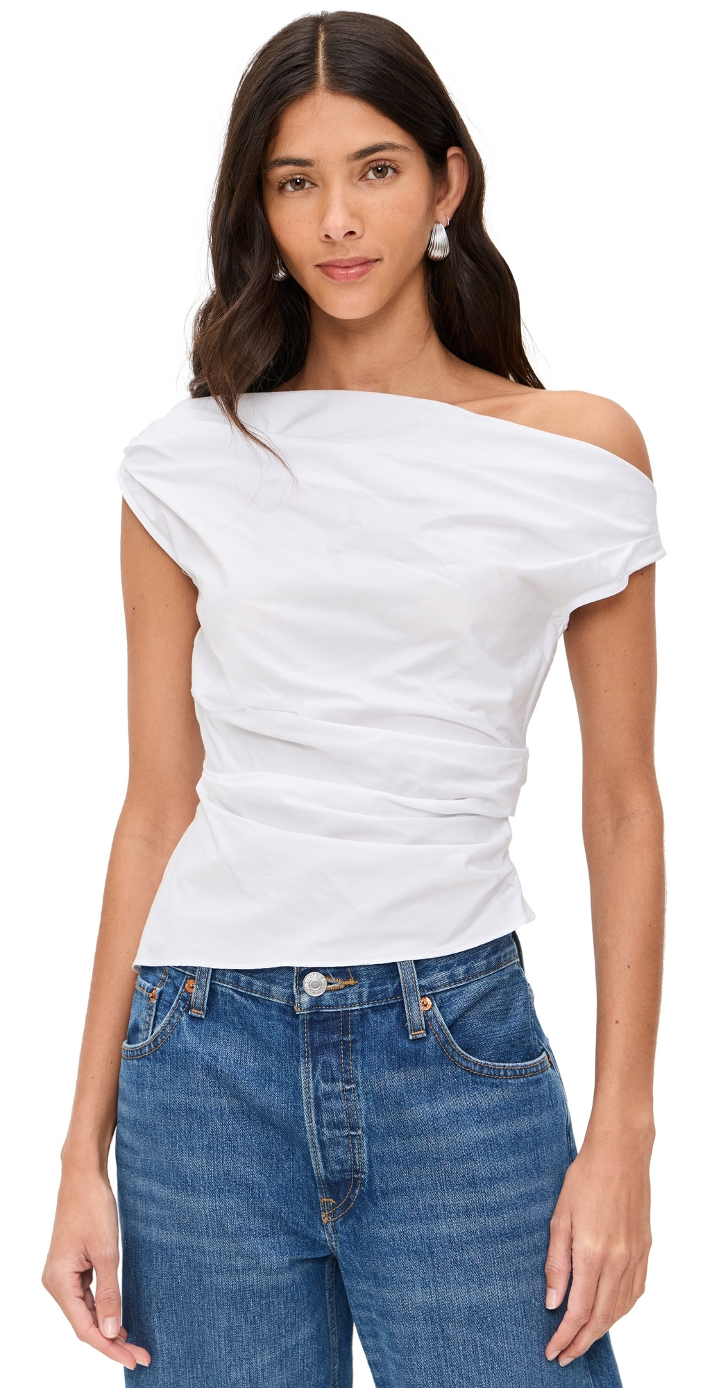 STAUD Phare Top White 00 | Shopbop