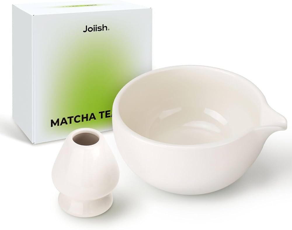 Matcha Bowl and Whisk Holder Set, Ceramic Tea Bowl and Whisk Stand, Matcha Tea Mixing Bowl with S... | Amazon (US)