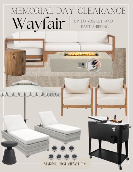 Celebrate summer with unbeatable deals at @Wayfair during their Memorial Day Clearance! They are offering savings up to 70% off and fast shipping through 5/28! 
 #wayfairpartner #wayfair 

#LTKhome #LTKsalealert #LTKSeasonal