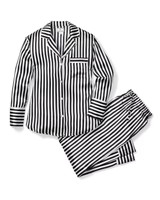 100% Mulberry Silk Women's Bengal Stripe Pajama | Petite Plume
